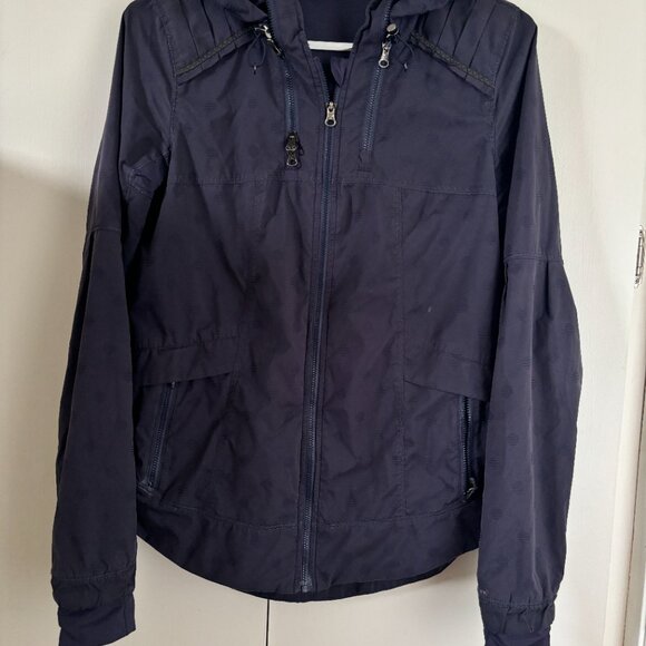 Lululemon Spring Forward Jacket - Stripe Dot Cadet Blue SIZE 4 - Picture 11 of 16